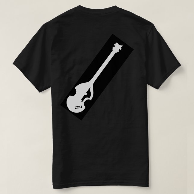 T-shirt Dos d'avant de bassiste de Hofner (Design dos)