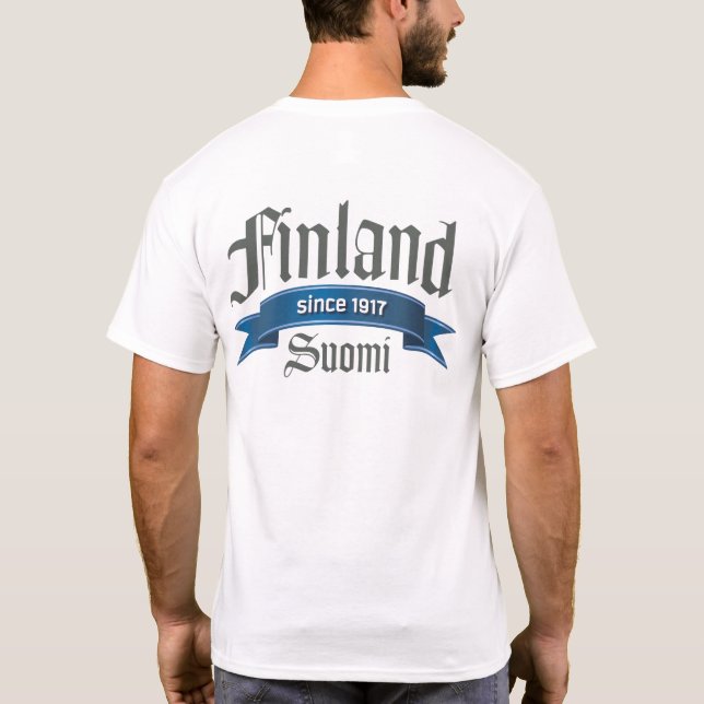 T-shirt Dos de la Finlande depuis 1917 (Dos)