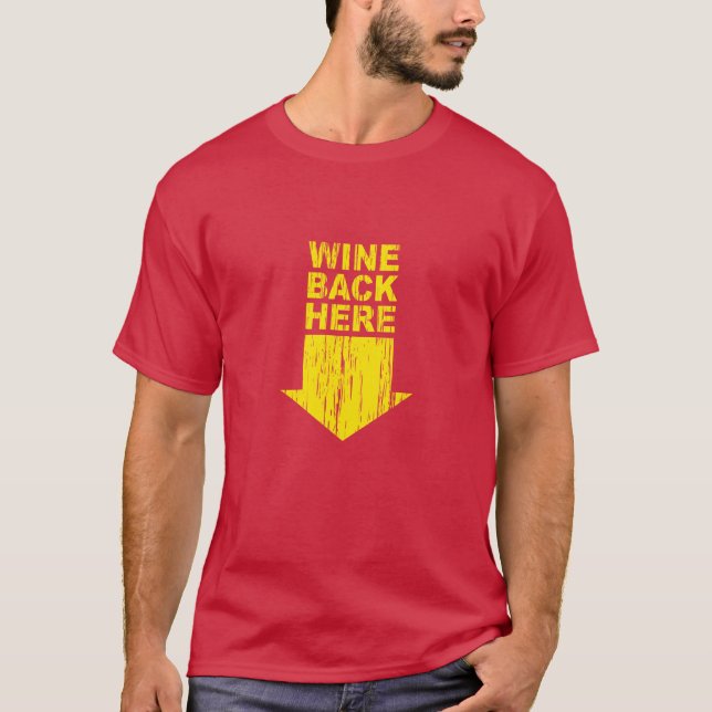 T-shirt Dos de vin ici (Devant)