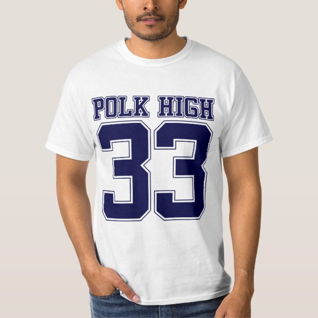 T-shirt Dos élevé de Polk Bundy 33 (Devant)