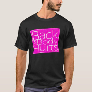 T-shirt Dos et corps fait mal aux femmes noires Yoga Trava