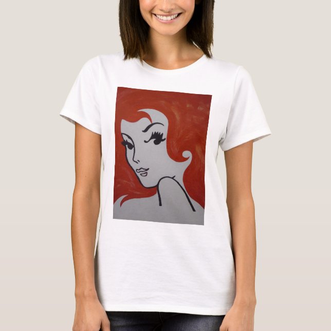 T-shirt Dos roux de Pippi de peinture (Devant)