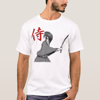 T-shirt Dos SAMOURAÏ de manga : combat Japon