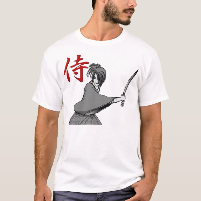 T-shirt Dos SAMOURAÏ de manga : combat Japon (Devant)