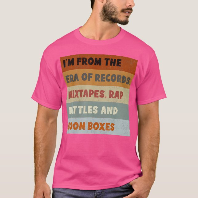 T-shirt Dossier De Batailles De Rap D'Hip hop De La Vieill (Devant)