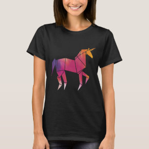 T-shirt Dossier papier principal Origami Unicorn Origami