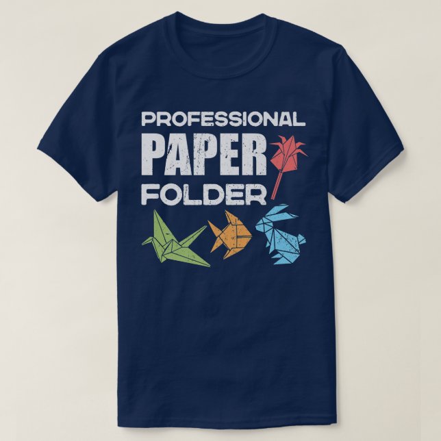 T-shirt Dossier papier professionnel Origami Master (Design devant)