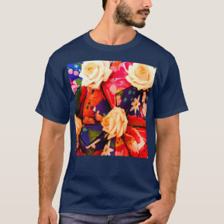 T-SHIRT DOSSIERS ET ROSES ORIGAMIENS 1