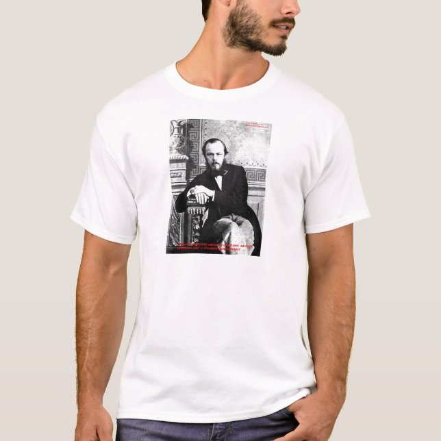 T-shirt Dostoïevski "Dieu prévu" Citation d'amour Cadeaux  (Devant)