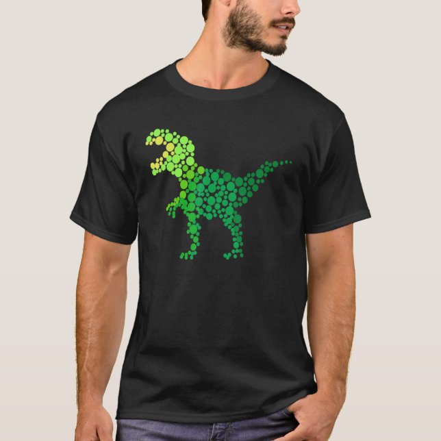 T-shirt Dot day TRexs Dinosaur Lover Polka Dot Pattern Int (Devant)