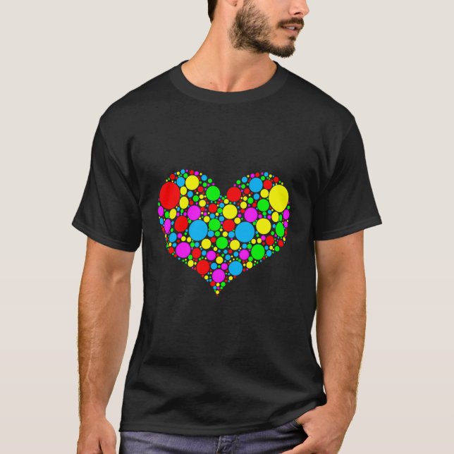 T-shirt Dot Heart International Dot Day Happy Dot Da (Devant)