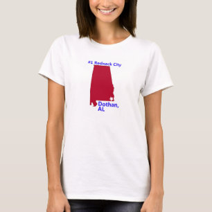 T-shirt Dothan des femmes, ville du plouc #1 dans le