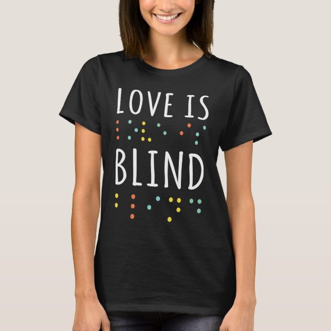 T-shirt Dots Braille Alphabet Braille Language Love Braill (Devant)