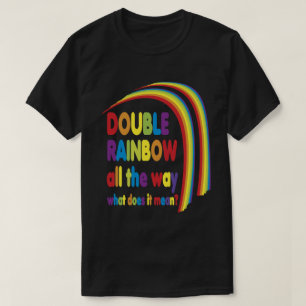 T-shirt Double arc-en-ciel