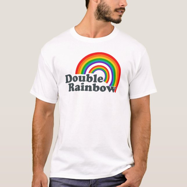 T-shirt Double arc-en-ciel (Devant)