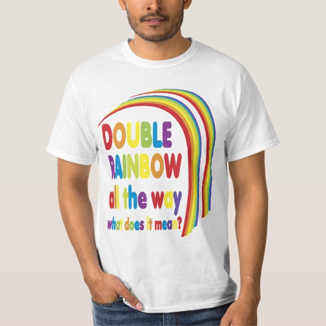 T-shirt Double arc-en-ciel (Devant)