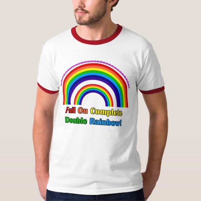 T-shirt Double arc-en-ciel (Devant)