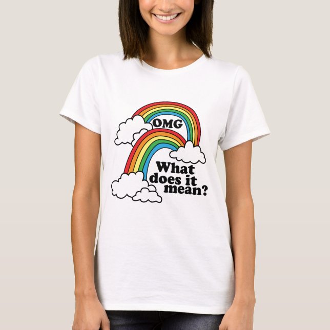 T-shirt Double arc-en-ciel (Devant)