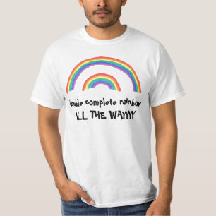 T-shirt Double arc-en-ciel complet… Complètement