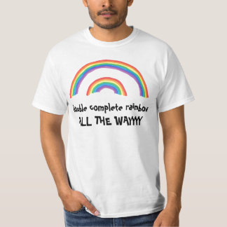 T-shirt Double arc-en-ciel complet… Complètement