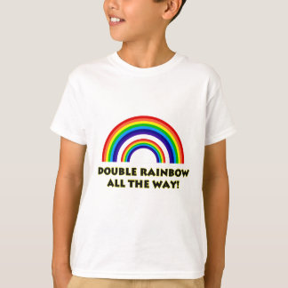 T-shirt Double arc-en-ciel. COMPLÈTEMENT ! !