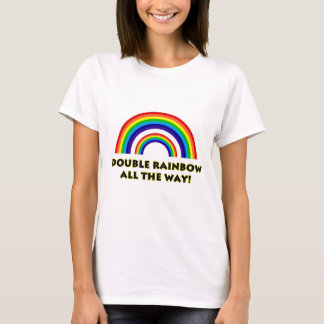T-shirt Double arc-en-ciel. COMPLÈTEMENT ! !