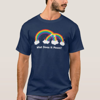 T-shirt Double arc-en-ciel ! Complètement dessus !