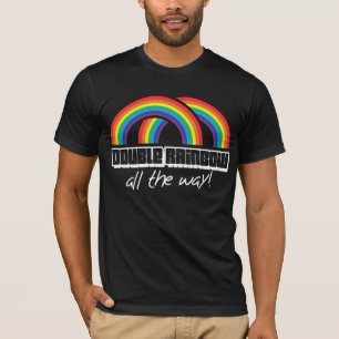 T-shirt Double arc-en-ciel, complètement ! (obscurité)