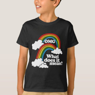 T-shirt Double arc-en-ciel d'OMG ce qui il signifie