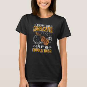 T-shirt Double Bass Contrabass Joueur double Basse