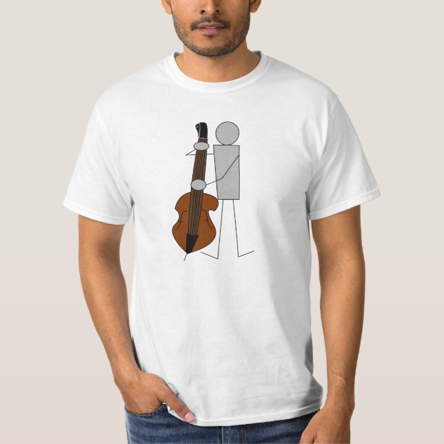 T-shirt Double Bass Player (Bassiste) (Devant)