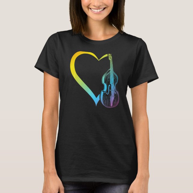 T-shirt Double Basse Coeur Double Baid Double Basse Premi (Devant)