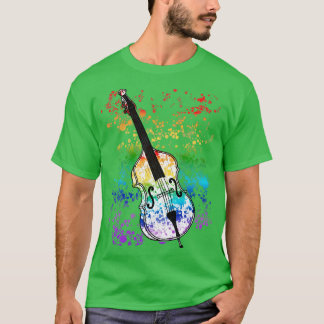 T-shirt Double basse Couleurs arc-en-ciel Baid Jazz Musici