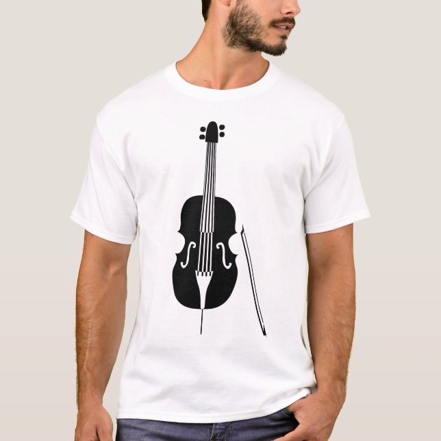 T-shirt Double basse - noir (Devant)