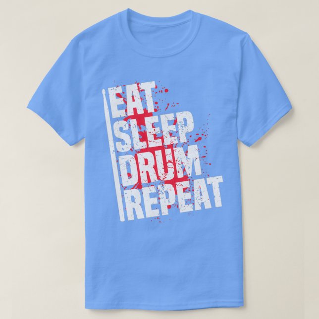 T-shirt Double Basse Pédales Coeur Beat Drum Don Pour Musi (Design devant)