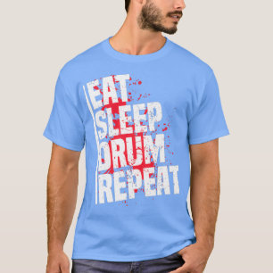 T-shirt Double Basse Pédales Coeur Beat Drum Don Pour Musi