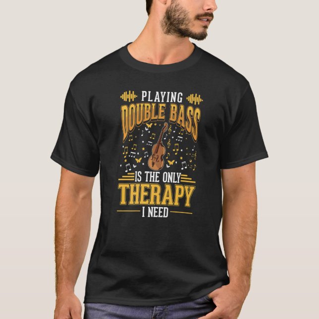 T-shirt Double Basse Thérapie Double Basse Lecteur Contrab (Devant)
