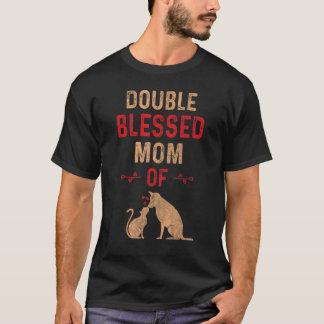 T-shirt Double Bienheureuse Maman Juste Une Maman Qui Aime
