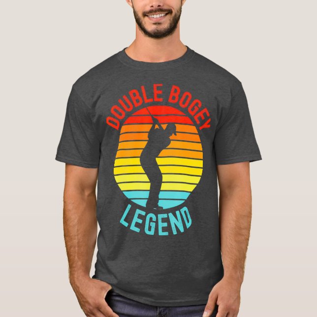 T-shirt Double Bogey Legend Golf Louveur de golf (Devant)