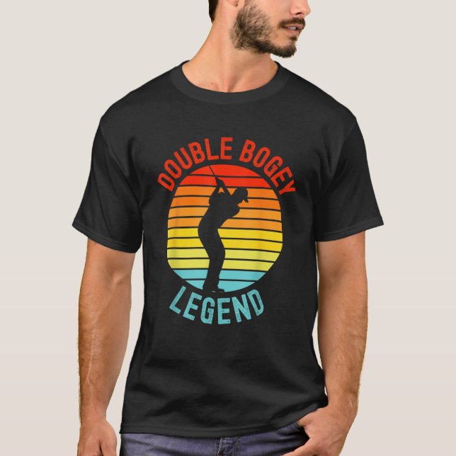 T-shirt Double Bogey Legend Golf Lover Golfer Player Mens (Devant)
