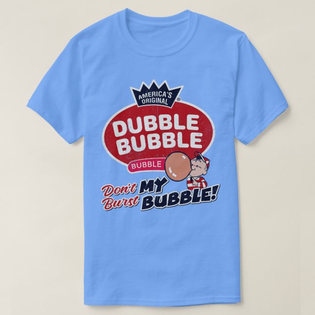 T-shirt Double bulle n'éclate pas ma bulle (Design devant)
