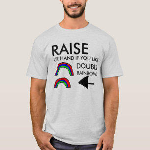 T-shirt Double chemise d'arc-en-ciel