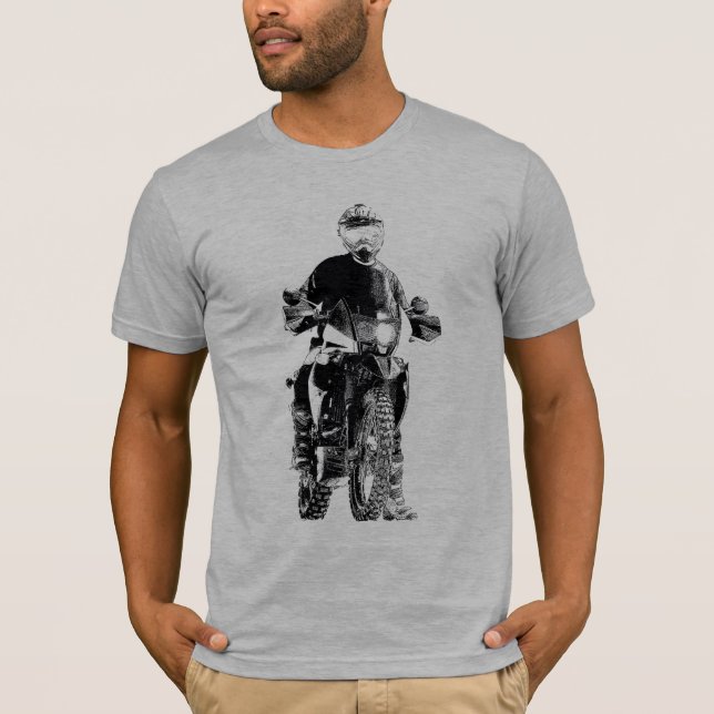 T-shirt Double chemise de moto de sport (Devant)