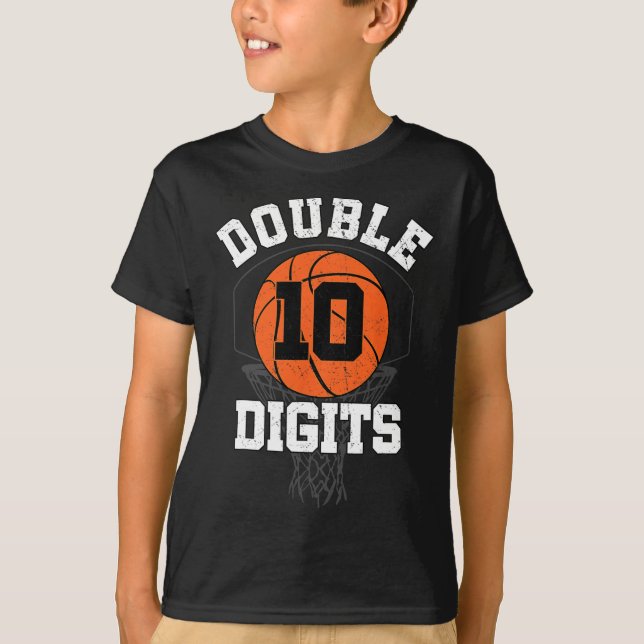 T-shirt Double chiffres Anniversaire Décorations Garçon 10 (Devant)