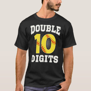 T-shirt Double Chiffres Anniversaire Décorations Garçon 10