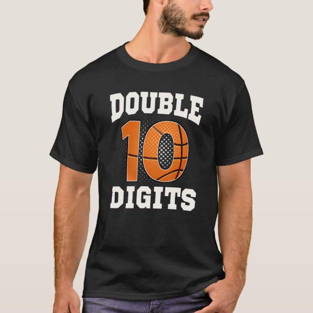 T-shirt Double chiffres Décorations d'anniversaire garçon  (Devant)