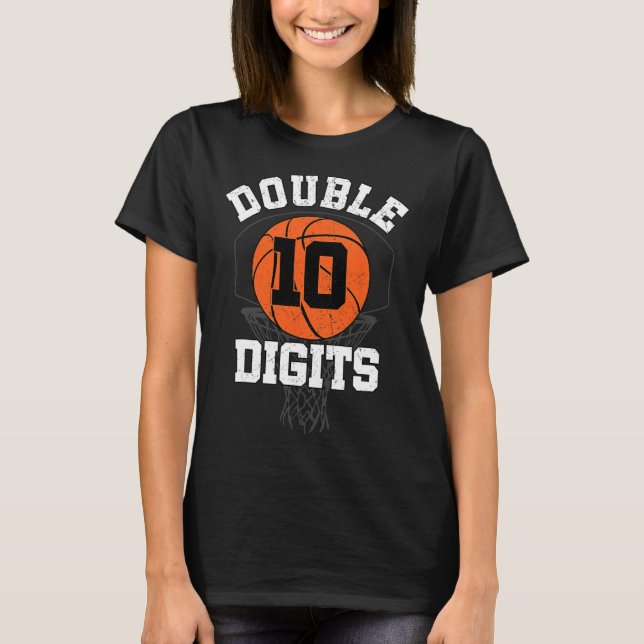 T-shirt Double chiffres Décorations d'anniversaire garçon  (Devant)