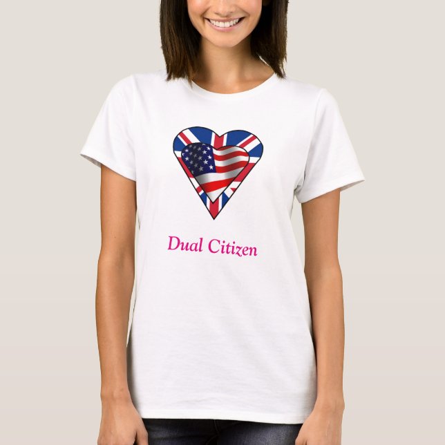 T-shirt Double citoyen UK-US (Devant)