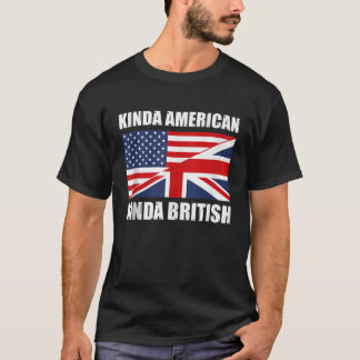 T-shirt Double citoyenneté Royaume-Uni USA Kinda American