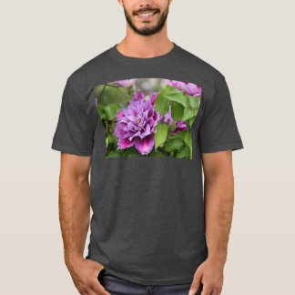 T-shirt Double clematis violet et rose fleur d'escalade 6